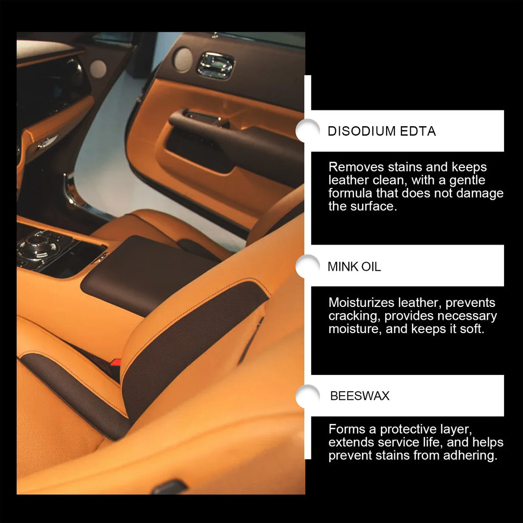 Leather Cleaning & Restoring Cream – Seats, Sofas & Interiors