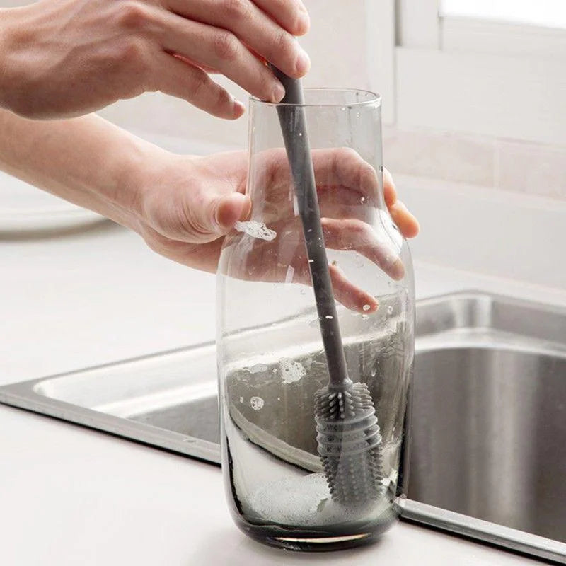 Silicone Long-Handle Bottle & Cup Brush
