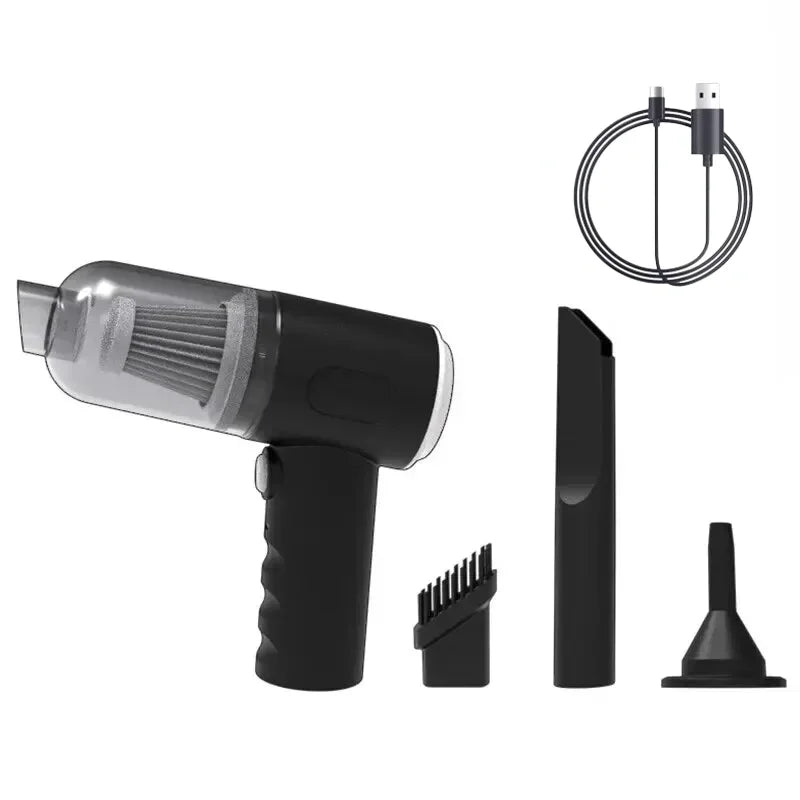 Cordless Mini Car Vacuum – 9,000Pa Wet & Dry