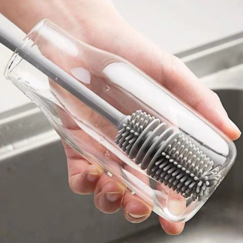 Silicone Long-Handle Bottle & Cup Brush