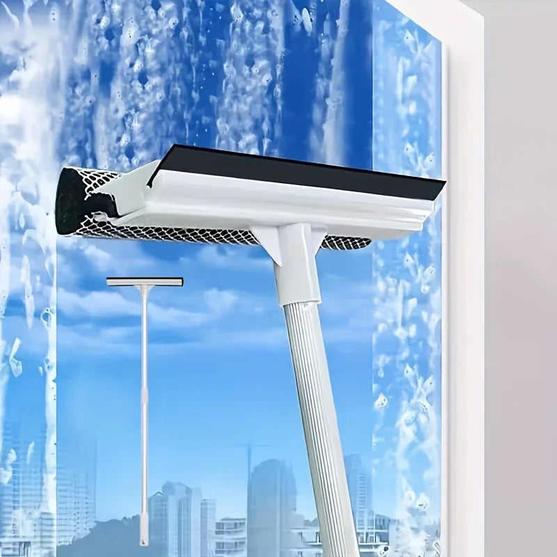2-in-1 Retractable Squeegee – Car, Shower & Windows