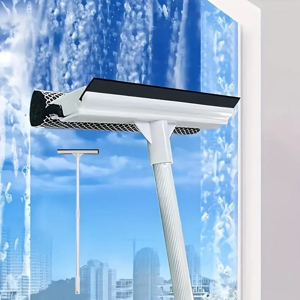 2-in-1 Retractable Squeegee – Car, Shower & Windows