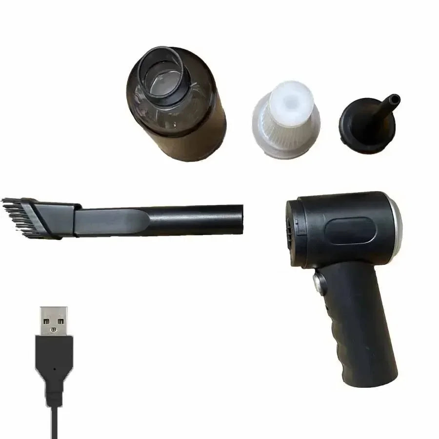 Cordless Mini Car Vacuum – 9,000Pa Wet & Dry