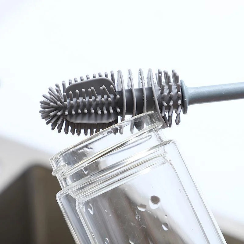 Silicone Long-Handle Bottle & Cup Brush