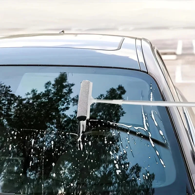2-in-1 Retractable Squeegee – Car, Shower & Windows