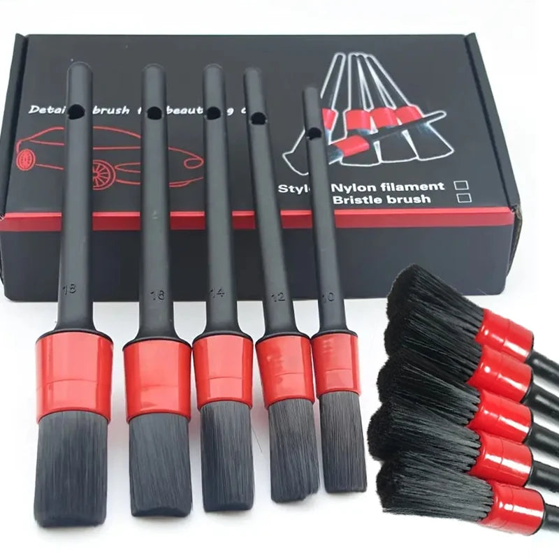 5-Piece Detailing Brush Set – Dash, Vents & Wheels
