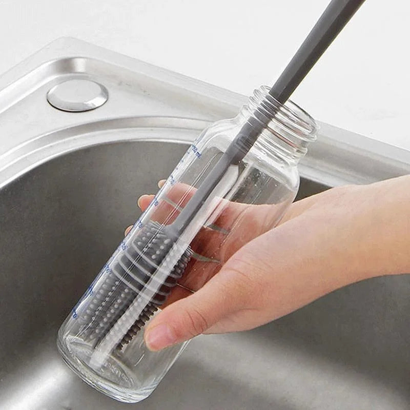 Silicone Long-Handle Bottle & Cup Brush