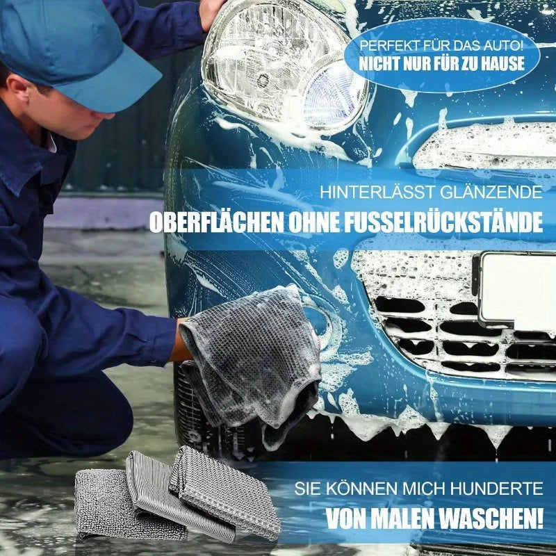 11-Piece Car Cleaning Kit – Brushes, Mitts & Towels